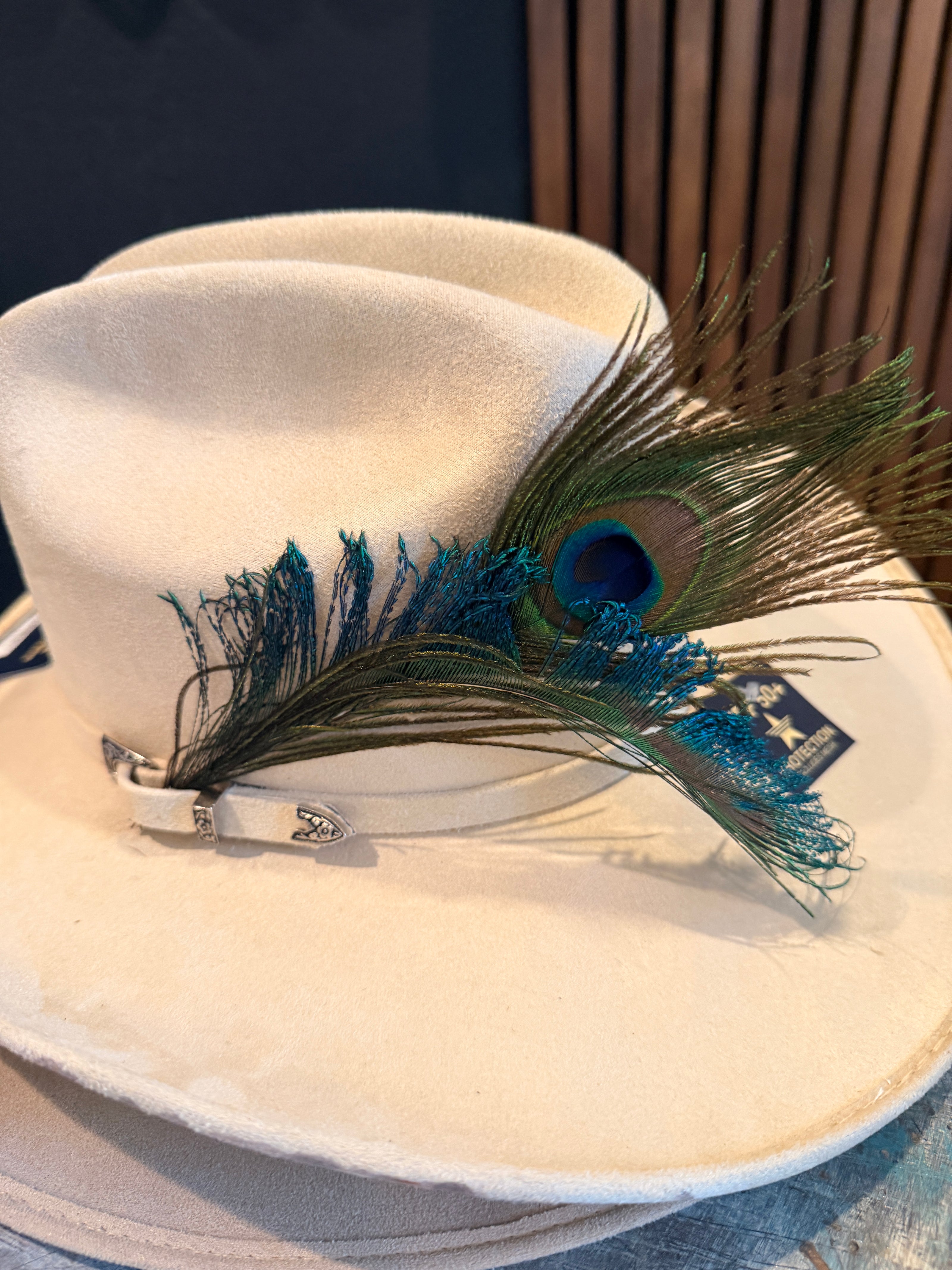 Peacock Sword Feather Set - Blue, Green, Gold