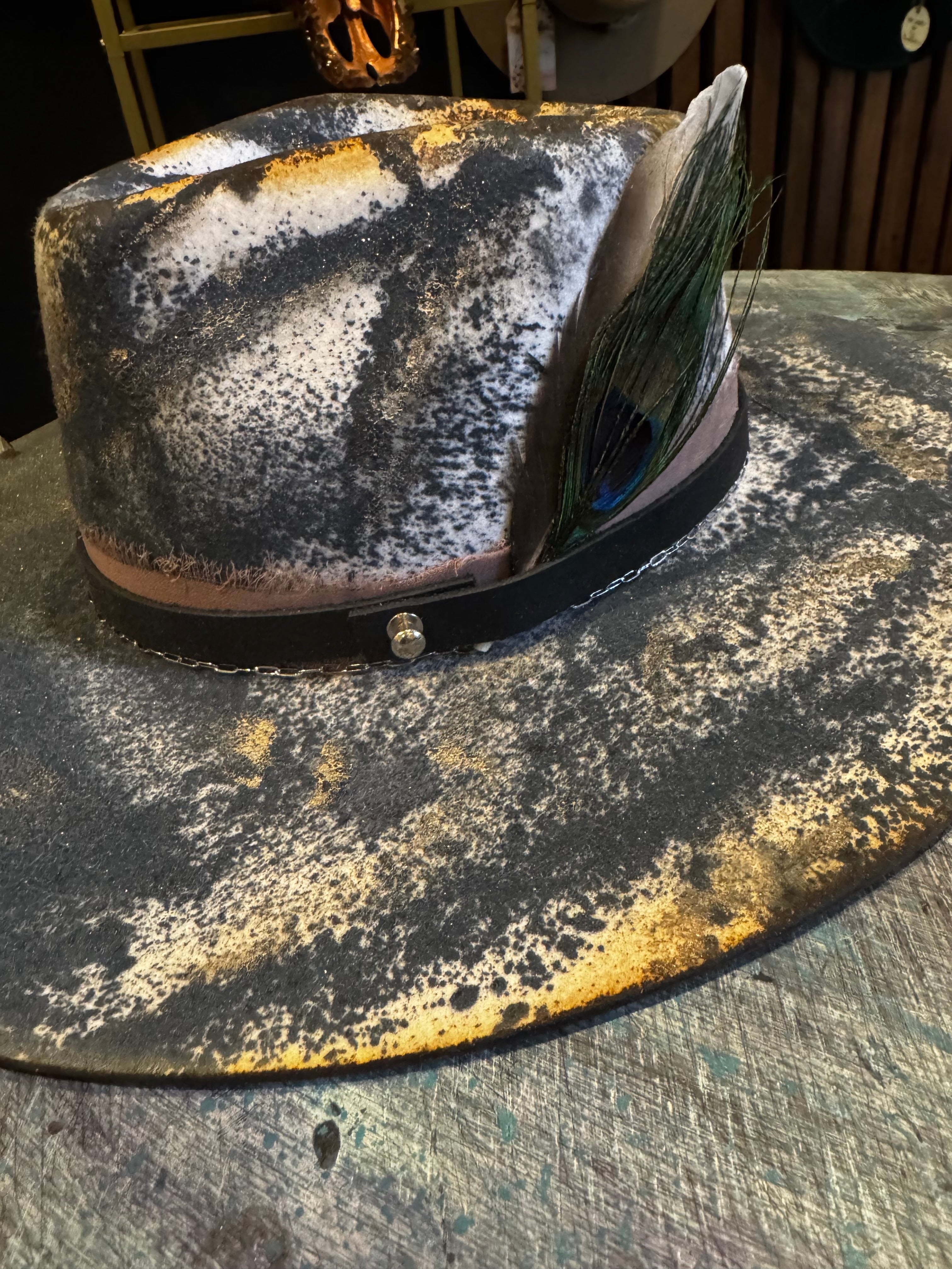Natural & Printed Feathers - Hat Accessory