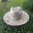 The Star - Taupe Wool Felt Custom Hat Design - Large