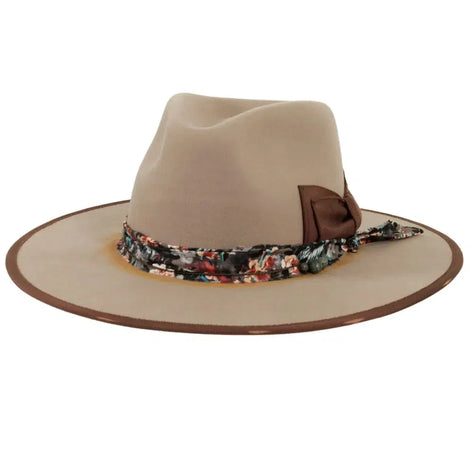 Java - Flat Wide Brim Fedora Felt