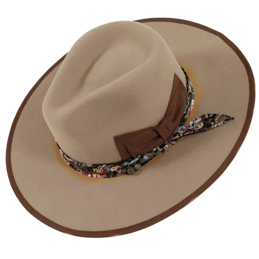 Java - Flat Wide Brim Fedora Felt