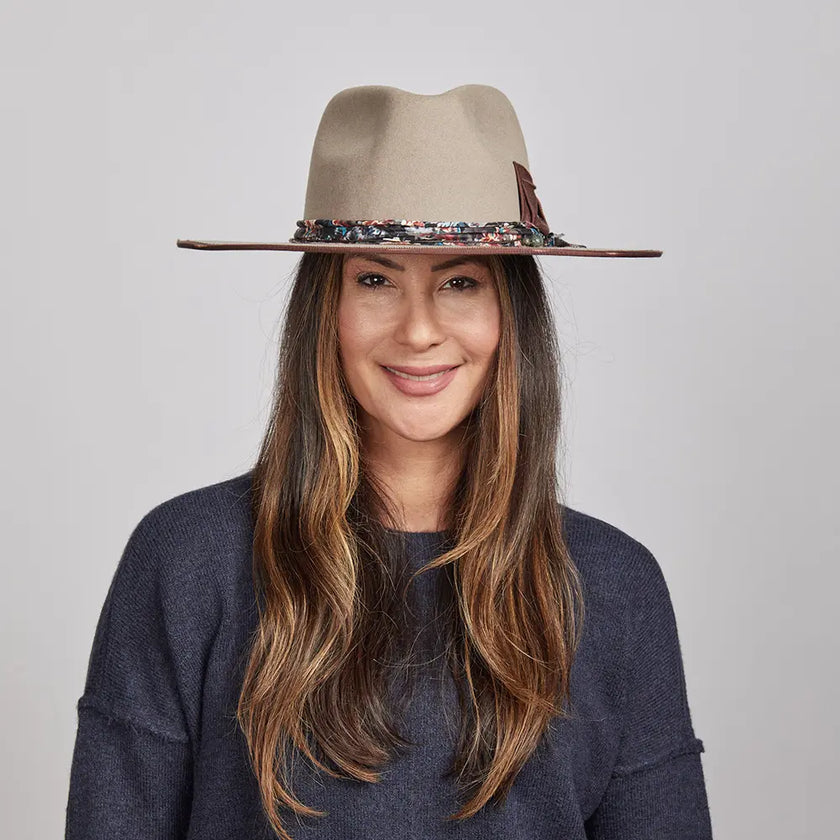 Java - Flat Wide Brim Fedora Felt