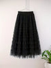 Multilayer Ruffles Tulle Skirt Aline Floor Length