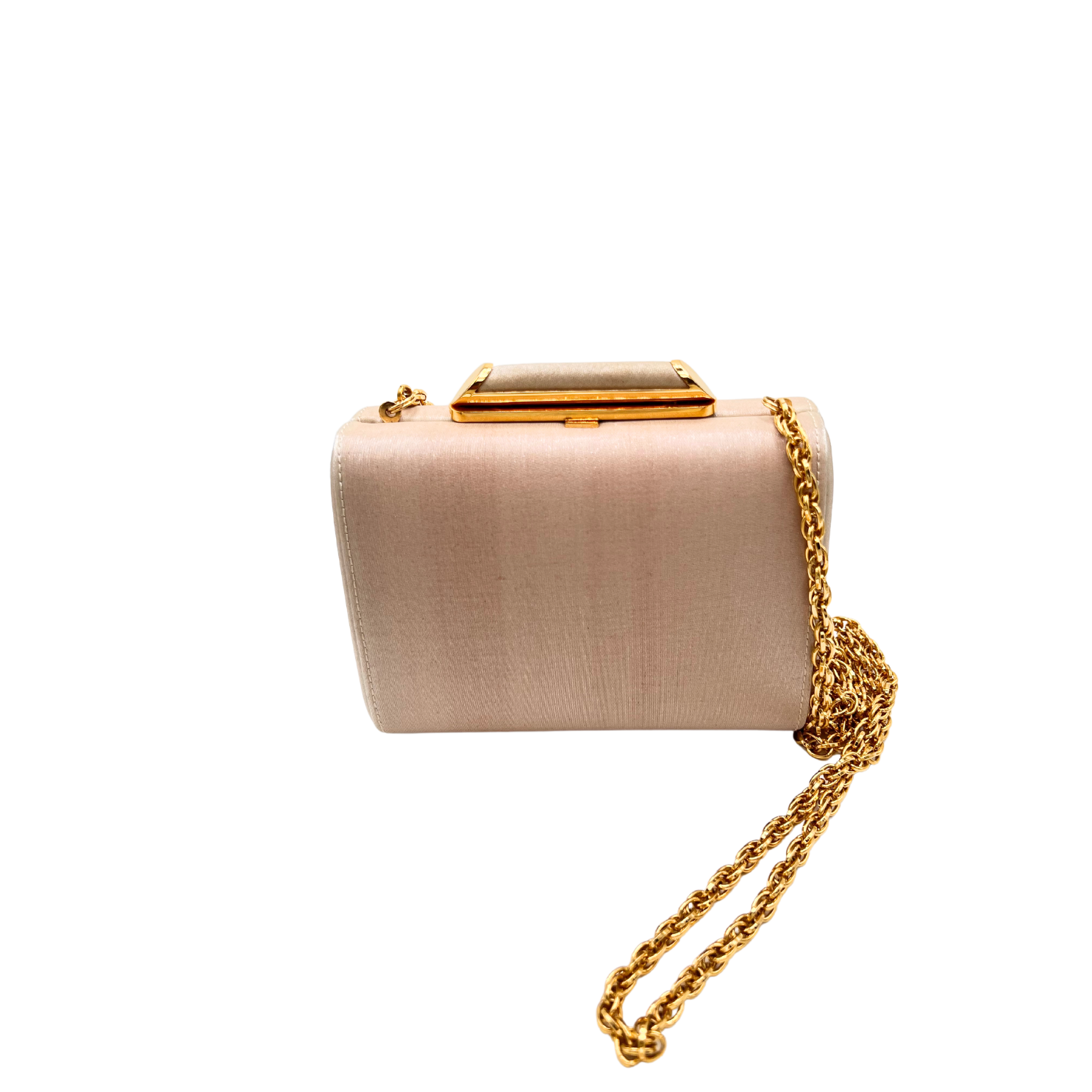 Rare Find - Vintage Rodo Italian Pink Satin Clutch Handbag