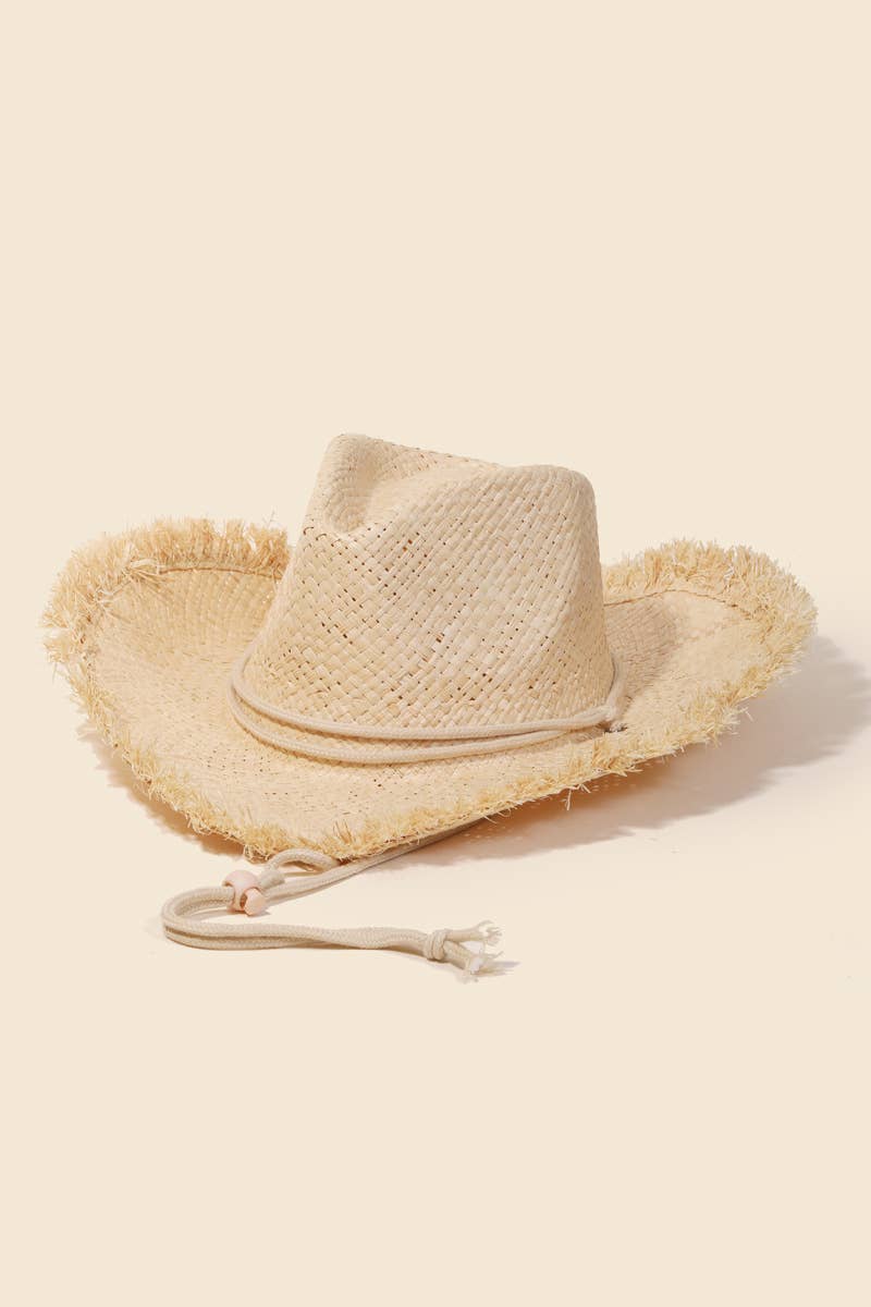 Straw Basket Weave Cowboy Hat: IV