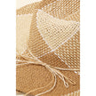 Two Tone Straw Braid Hat: Natural or Lavender