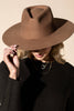 100% Australian Wool Teardrop Panama Hat-Blank  : OS - 5 colors