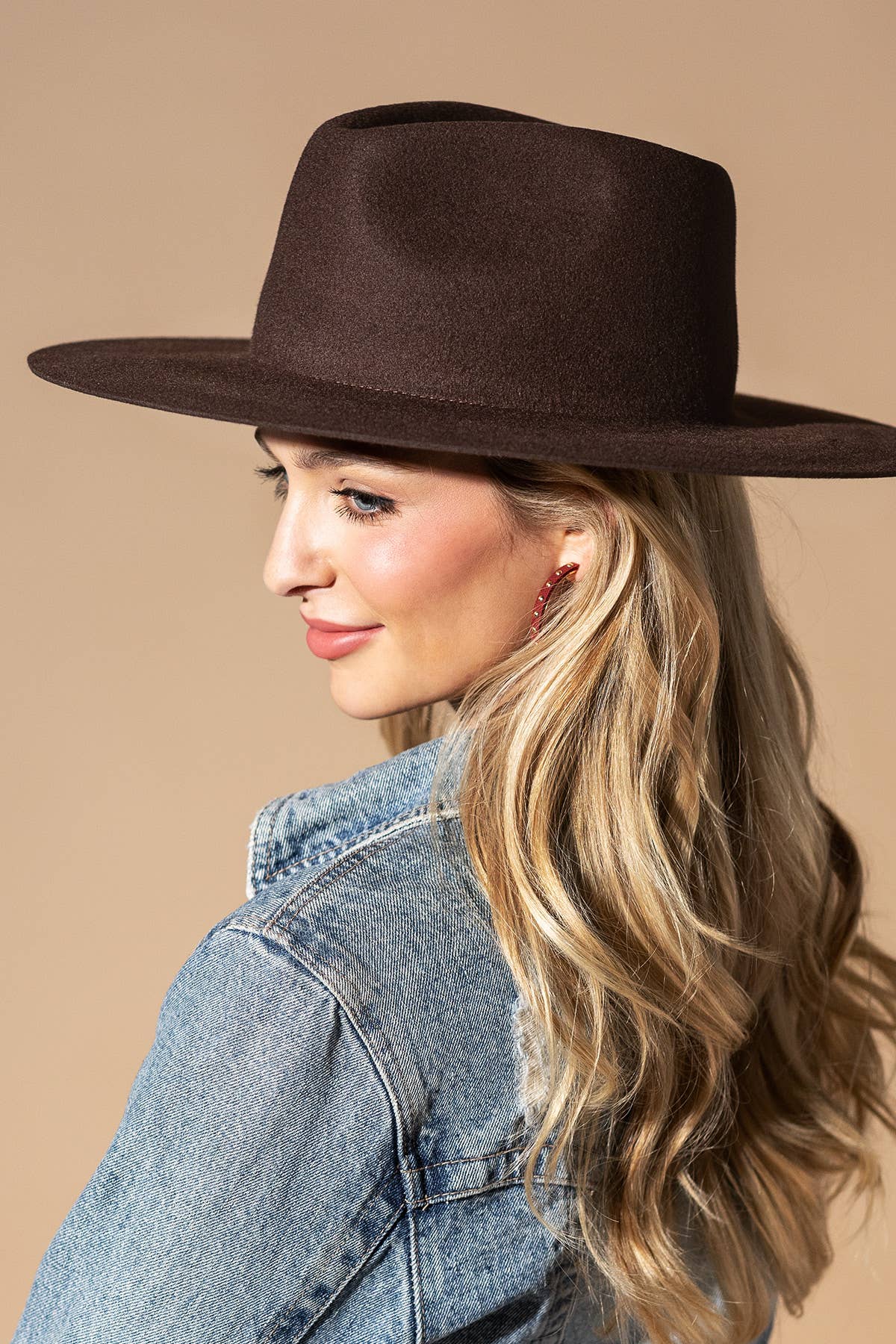 100% Australian Wool Teardrop Panama Hat-Blank  : OS - 5 colors