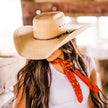 Roper - Womens Straw Palm Cowgirl Hat: NATURAL