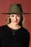 100% Australian Wool Teardrop Panama Hat-Blank  : OS - 5 colors