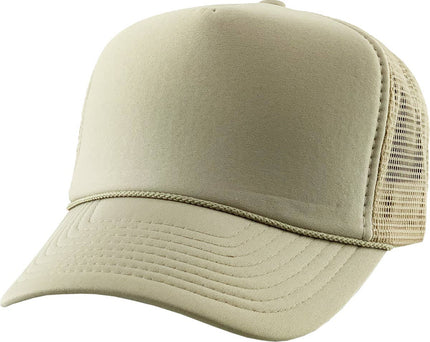 Classic Foam Front Trucker Hat: Khaki