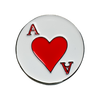 Sturdy Magnetic Hat Pin - Ace of Hearts: Red