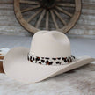 Leopard Print Leather Cowhide Hat Band - Amelia