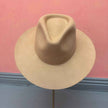 Stiff brim  Australian wool Hat: Stone and Ivory / ONE SIZE