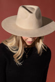 100% Australian Wool Teardrop Panama Hat-Blank  : OS - 5 colors