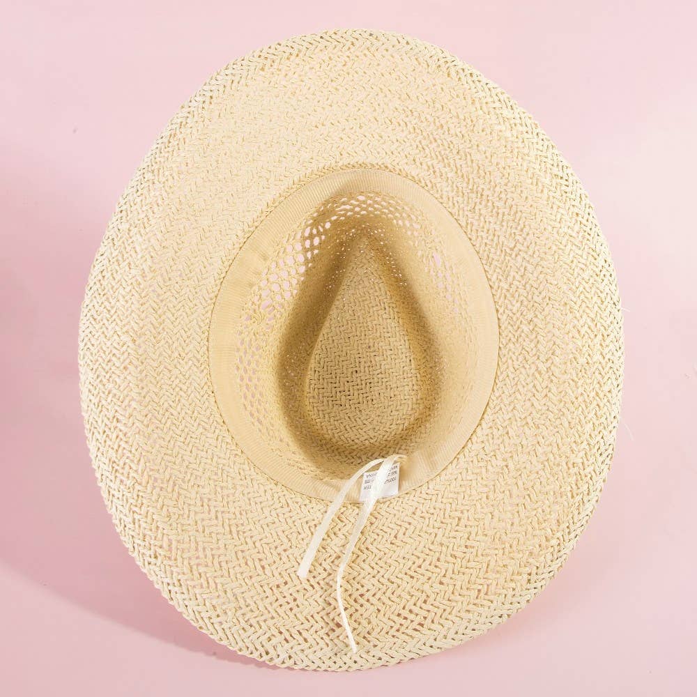 Natural Straw Cowboy Hat: Perfect for Summer!