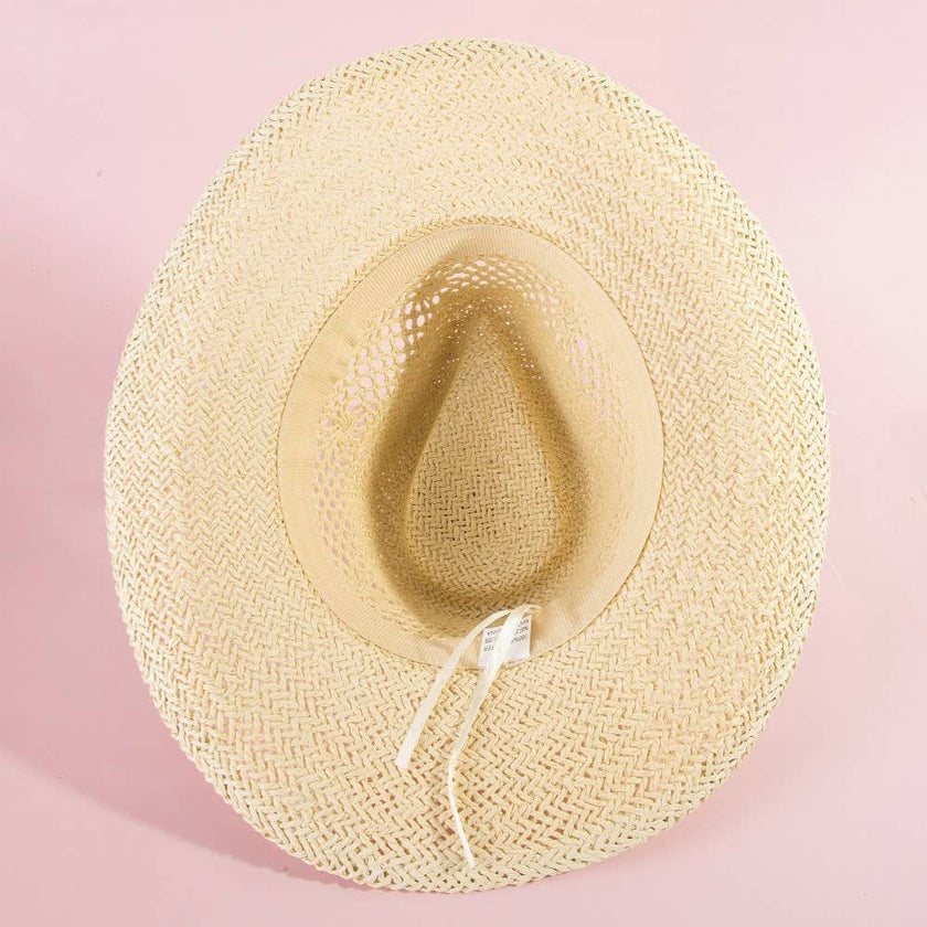 Natural Straw Cowboy Hat: Perfect for Summer!