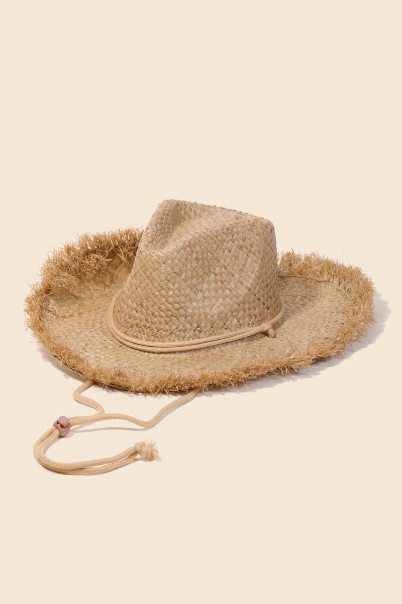 Straw Basket Weave Cowboy Hat: IV