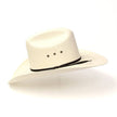 Natural Straw Western Cattleman Hat: Unisex Small