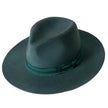 Bordeaux Plum Felt Flat Brim Fedora - Various Sizes