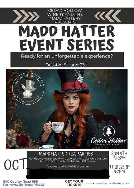 Madd Hatter Tea Party - Reserve Your Spot!