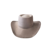 Unisex Vegan Western Gambler Cowboy Hat: Taupe