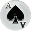 Ace of Spades - Magnetic Hat Pin: Black